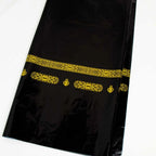 Nappe noire et dorée pour table de Ramadan et de l’Aïd