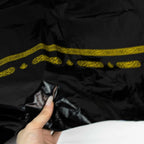 Nappe jetable Ramadan et Aïd en plastique noir à motif doré