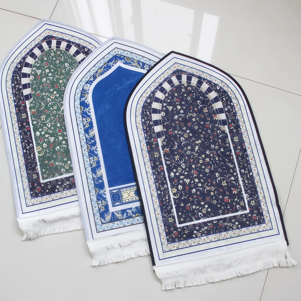 Tapis de prière épais et moelleux — détail