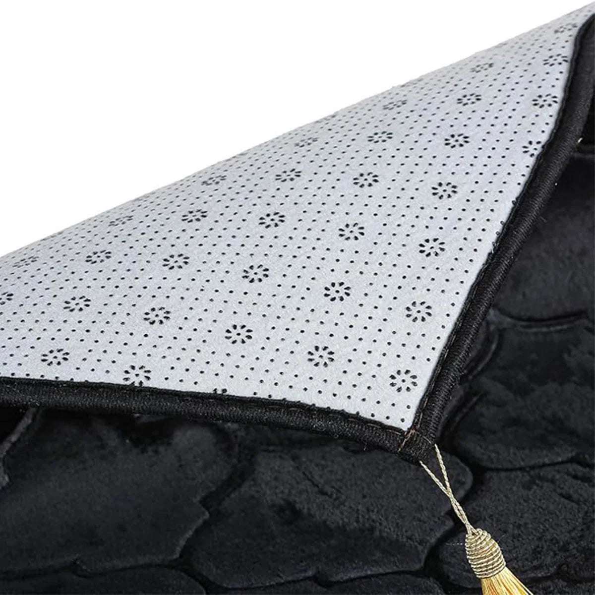 Sous-face antidérapante à pois du tapis de prière en éponge